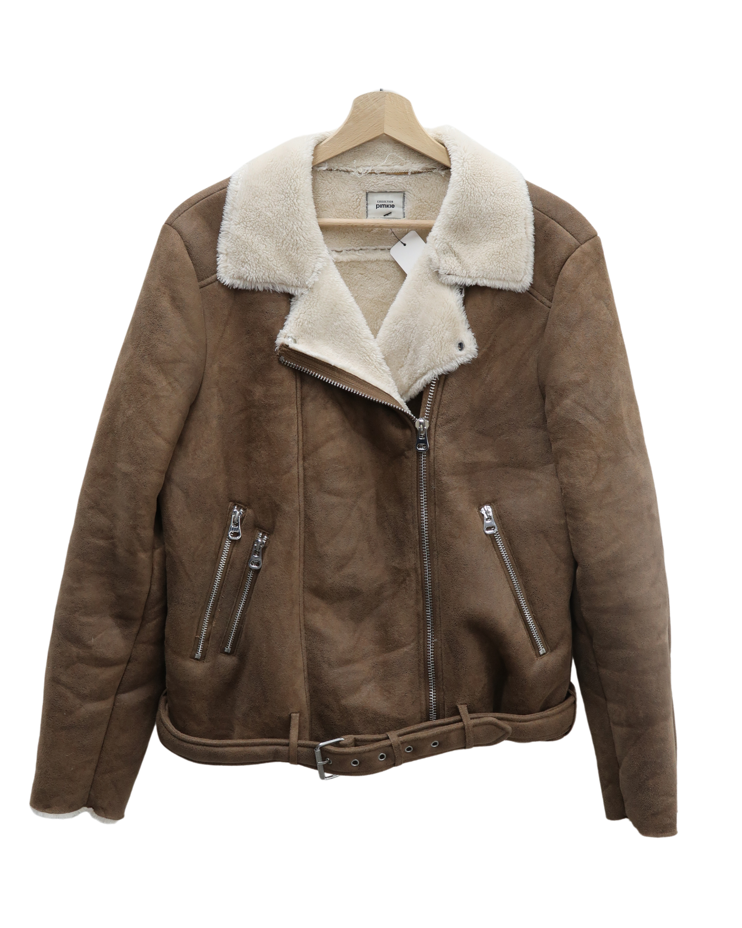 Bombardier marron avec doublure beige - Pimkie - M/L