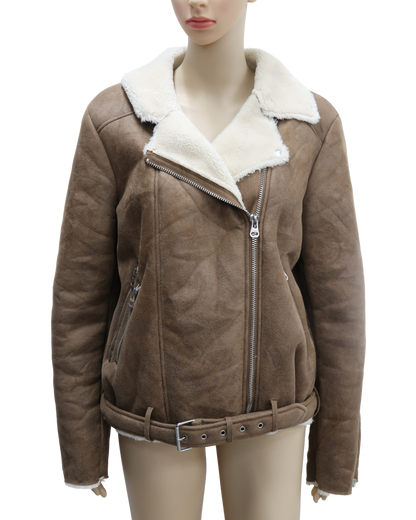 Bombardier marron avec doublure beige - Pimkie - M/L