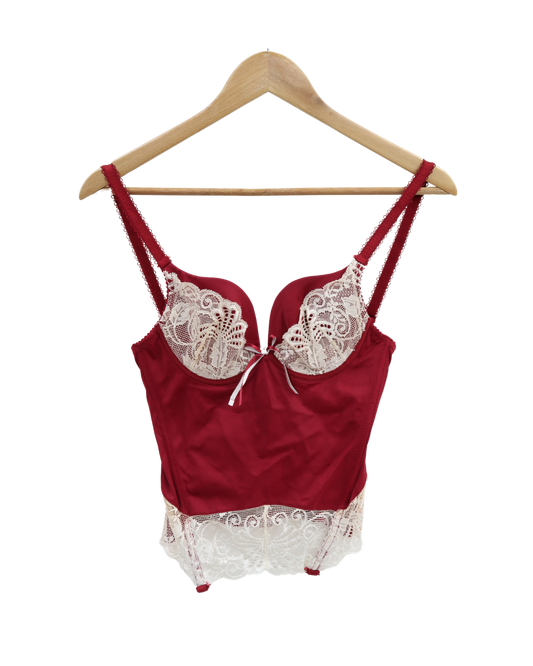 Corset rouge et blanc - B Sexy Lingerie & Fashion - S