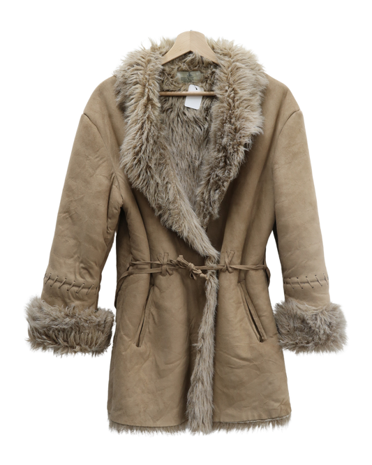 Manteau en fourrure camel - Chanon - M