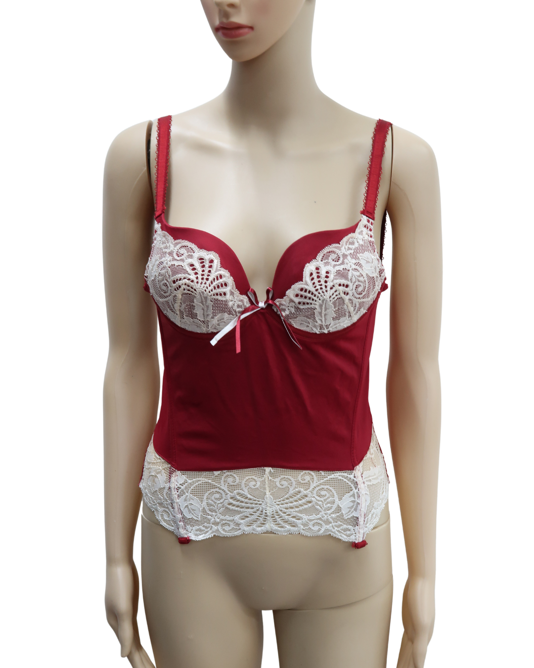 Corset rouge et blanc - B Sexy Lingerie & Fashion - S