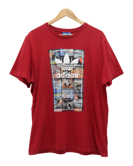 T-shirt rouge - Adidas - XL