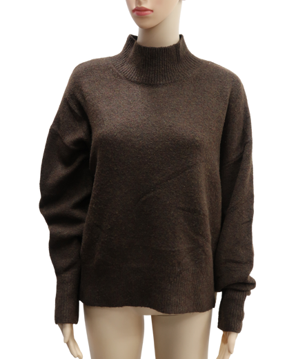 Pull col montant marron - H&M - M/L