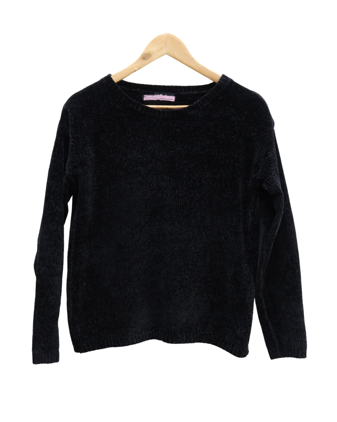 Pull noir en velour - Salameau Thérèse - M