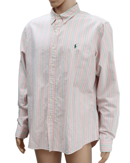 Chemise rayée à manches longues - Ralph Lauren - XL