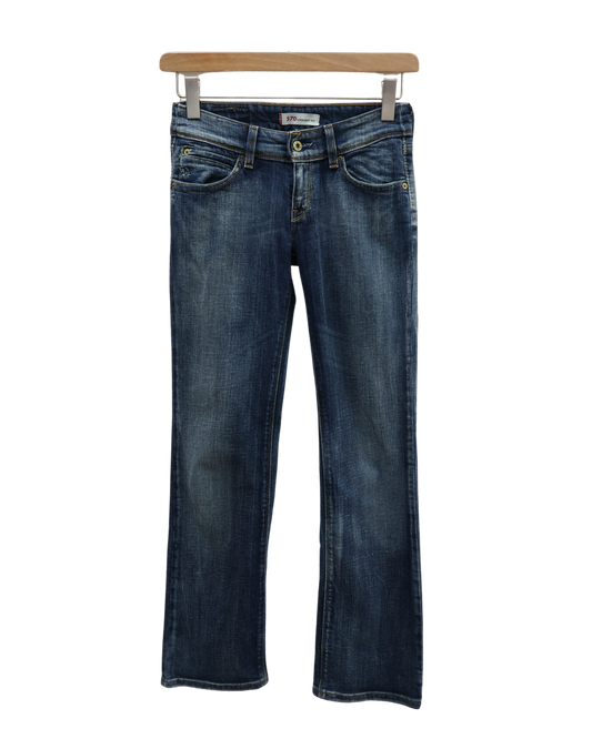 Jean taille basse 570 bleu délavé straight fit - Levi's - W30 L34