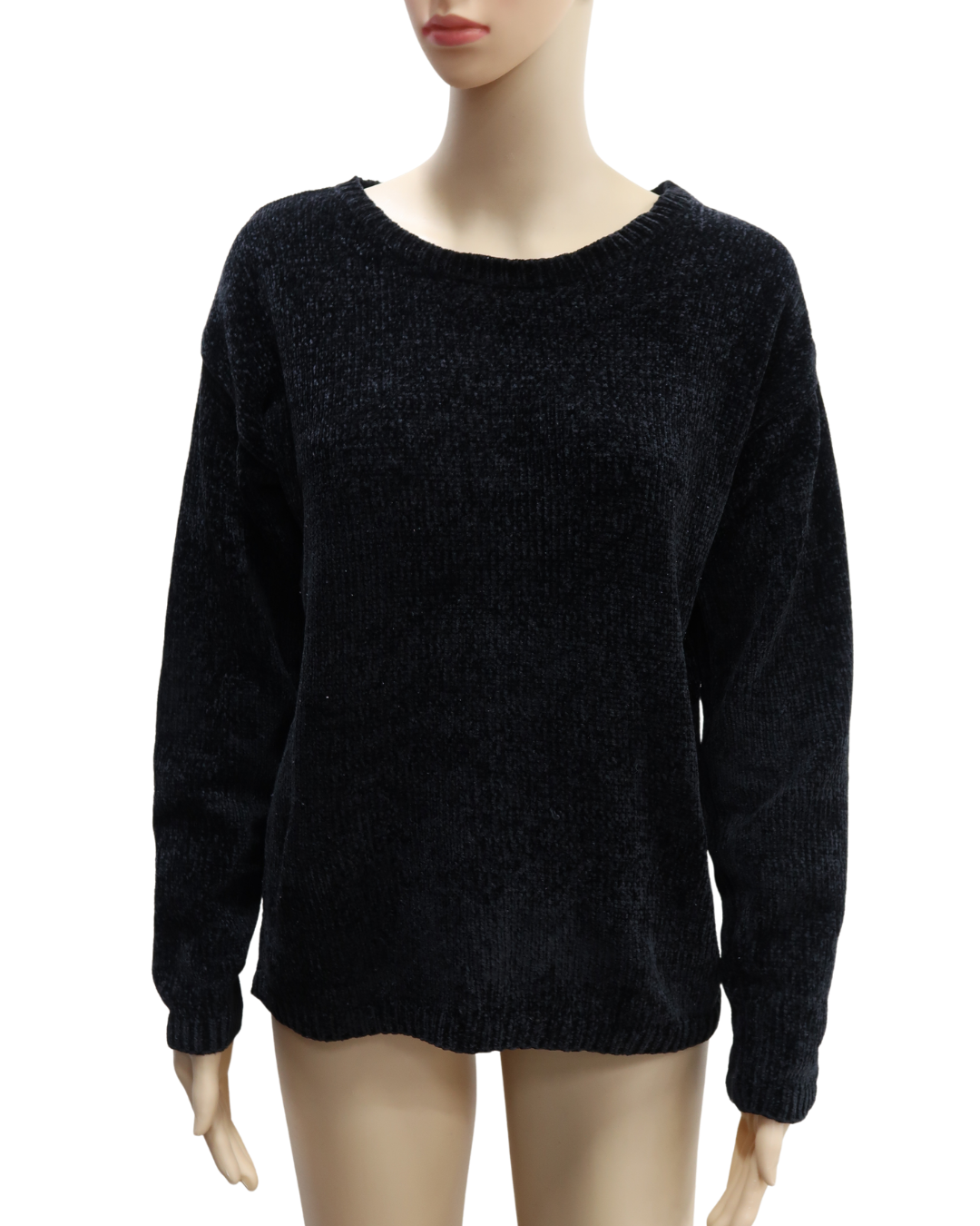 Pull noir en velour - Salameau Thérèse - M