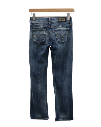 Jean taille basse 570 bleu délavé straight fit - Levi's - W30 L34