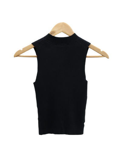 Haut noir sans manches - Brandy Melville - Taille unique