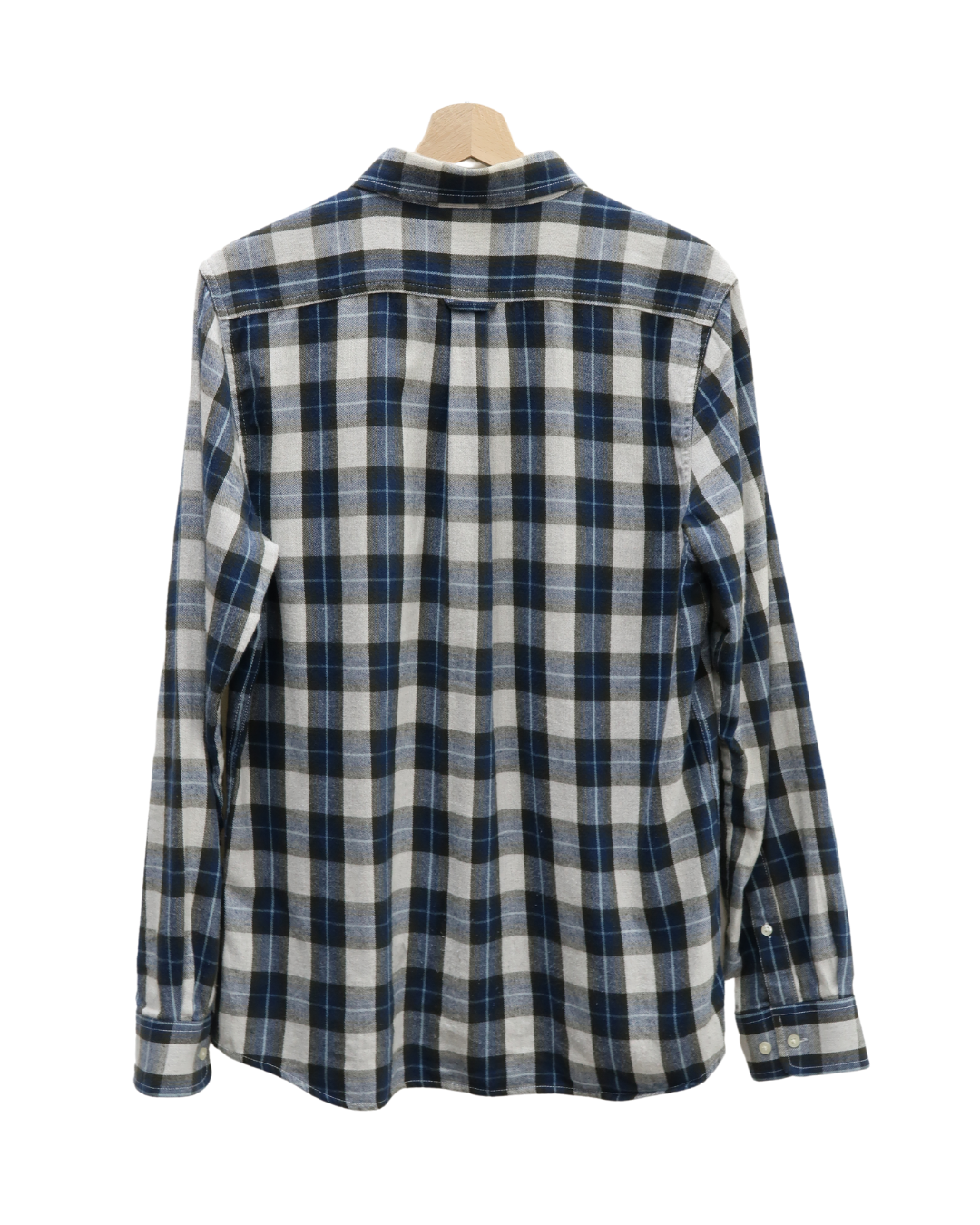 Chemise à carreaux bleu, crème et marron - Knowledge cotton apparel - M