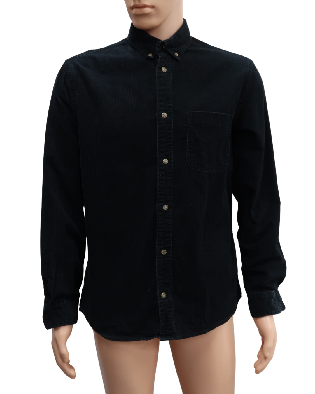 Chemise noire striée - H&M - M