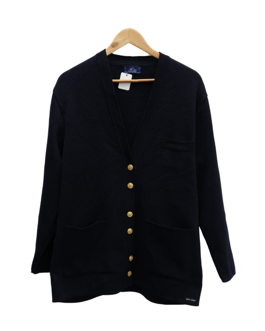 Cardigan en laine bleu marine - Saint James - XL