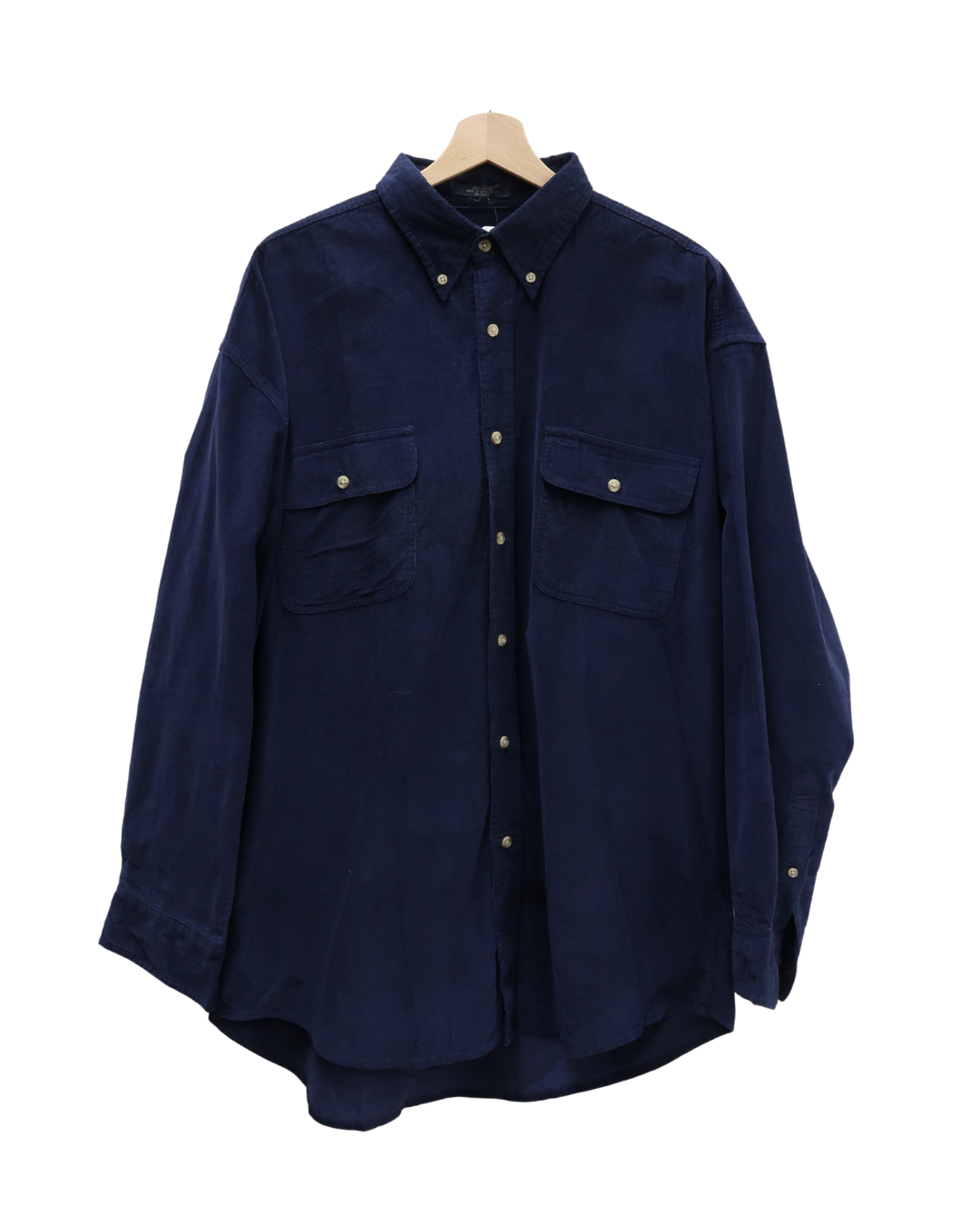 Chemise en velour bleue marine - International Waters - L