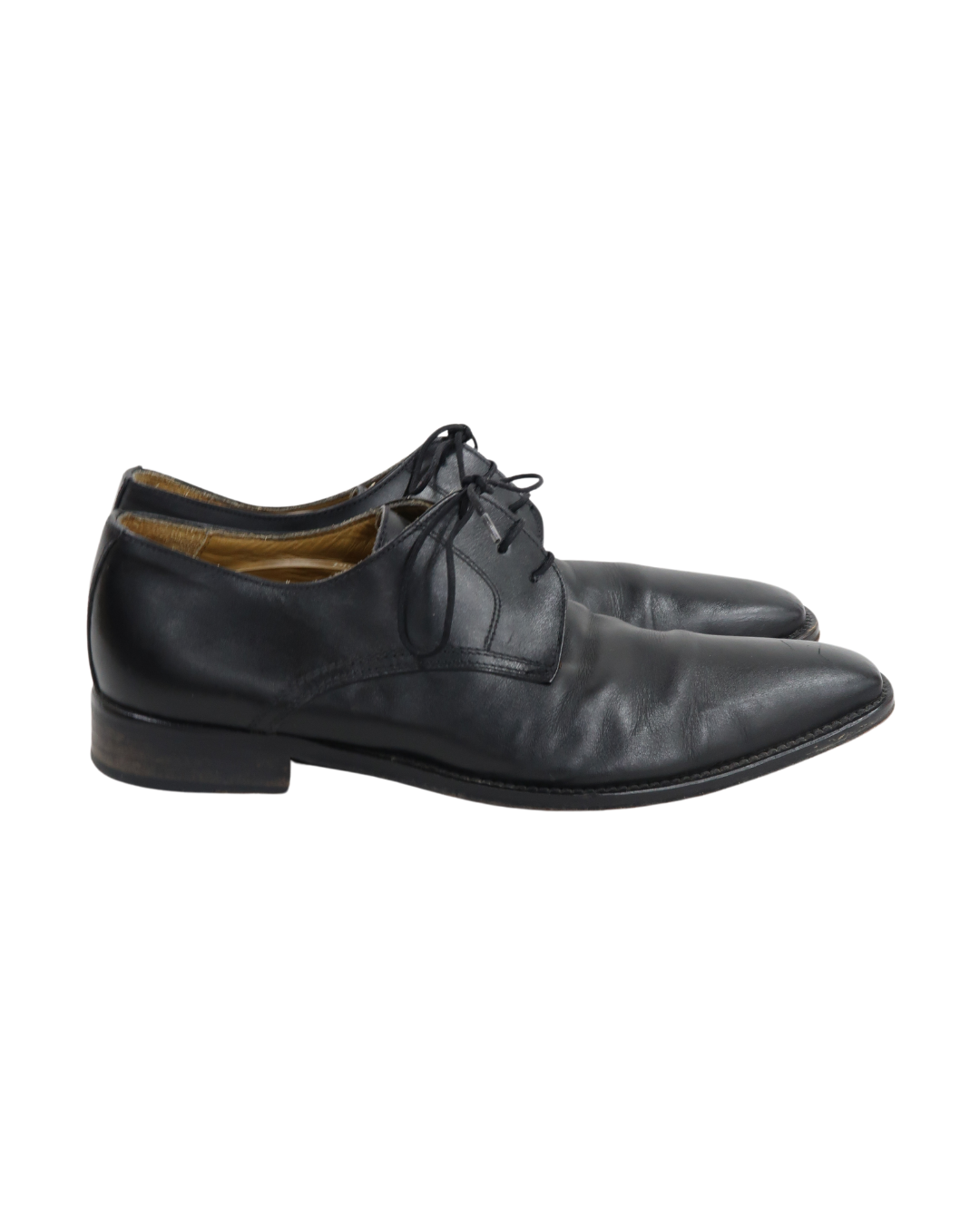 Chaussures oxford noires en cuir - John Wood - 42