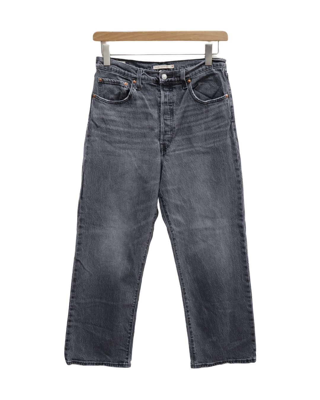 Jeans gris coupe Ribcage straight ankle - Levi's - W30 L27