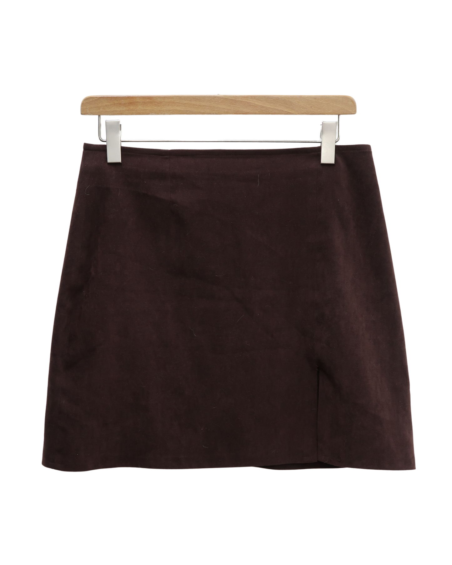 Jupe marron en velour - 3 suisses - XL