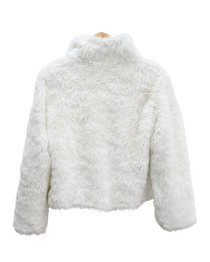 Manteau en fourrure blanc - Jennyfer - L