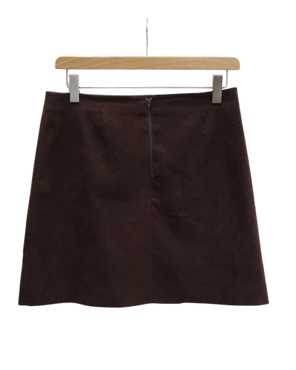 Jupe marron en velour - 3 suisses - XL