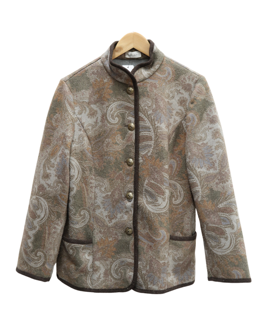 Veste vintage multicolors en laine - Peter Hahn - M/L