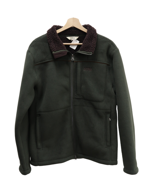 Manteau polaire khaki avec doublure moumoute marron - Aigle - M