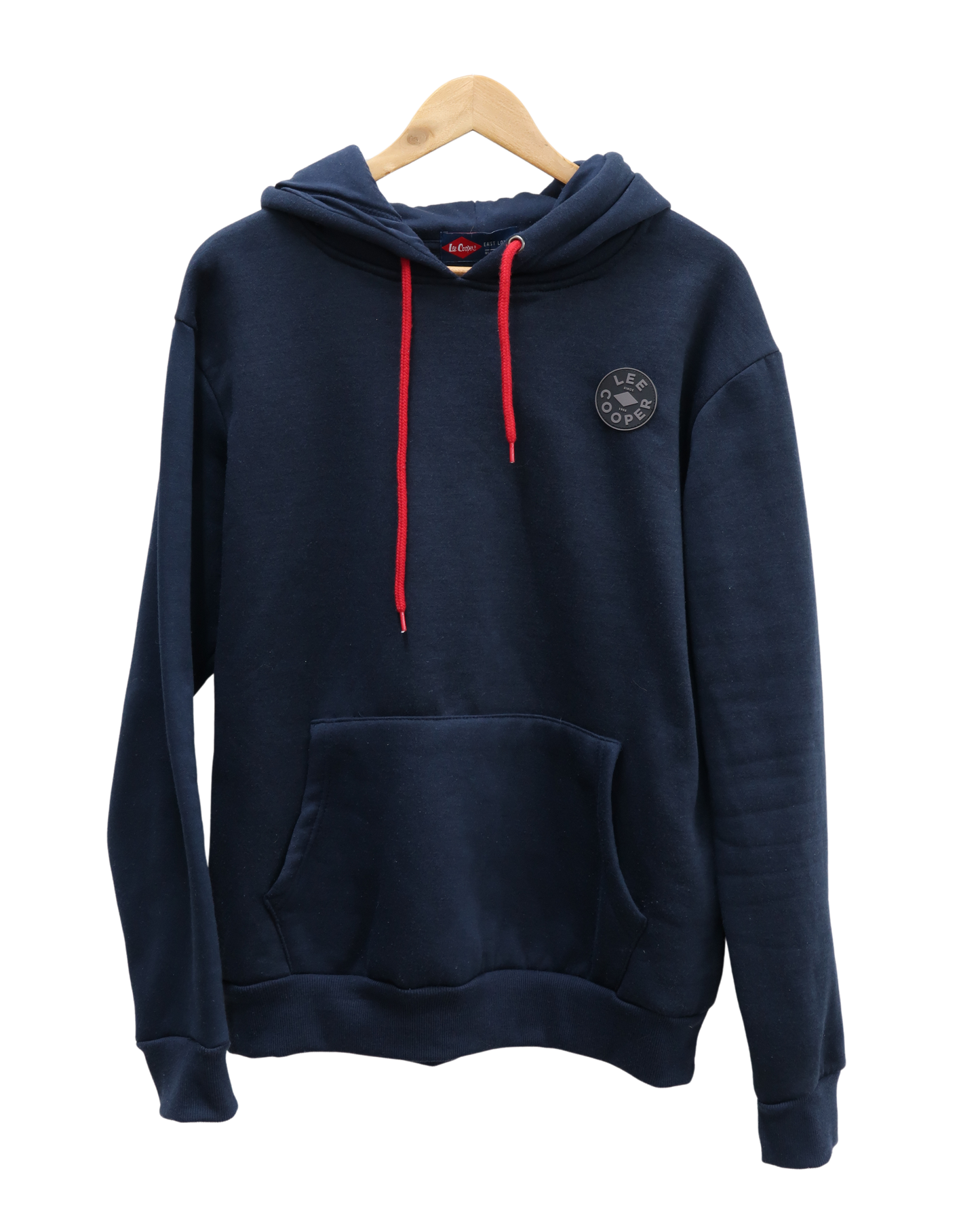 Sweat bleu marine avec cordon rouge - Lee Cooper - XL