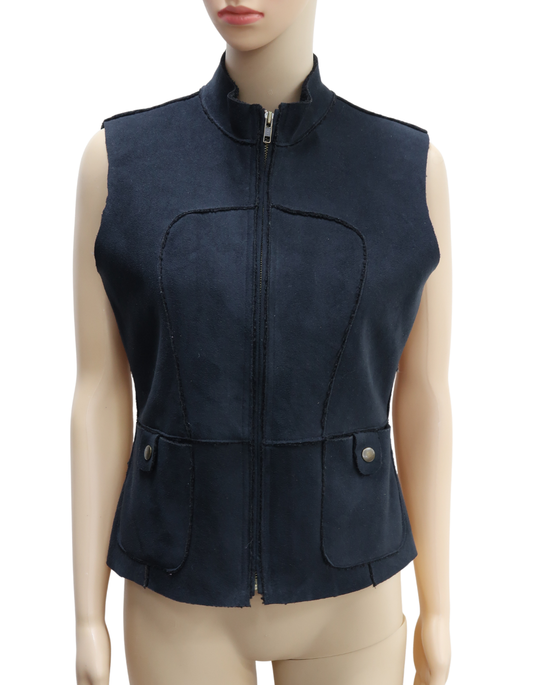 Veste sans manches en fourrure noir - Etam - L