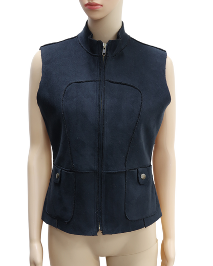 Veste sans manches en fourrure noir - Etam - L