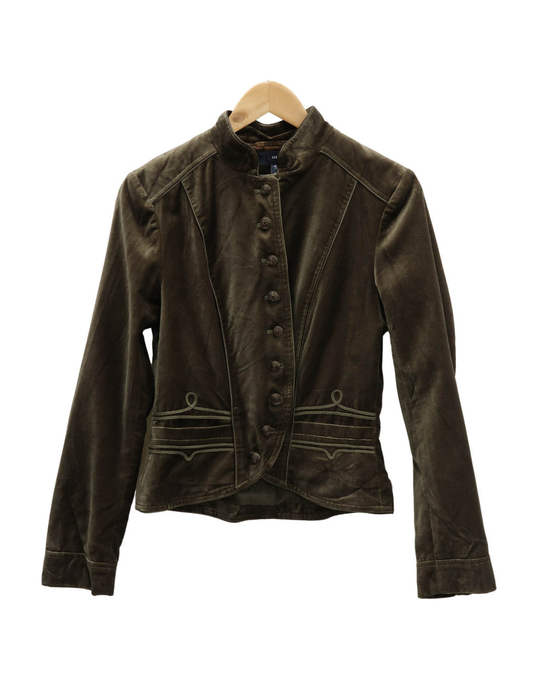 Veste en velour khaki - H&M - M