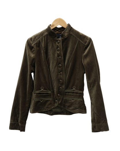 Veste en velour khaki - H&M - M