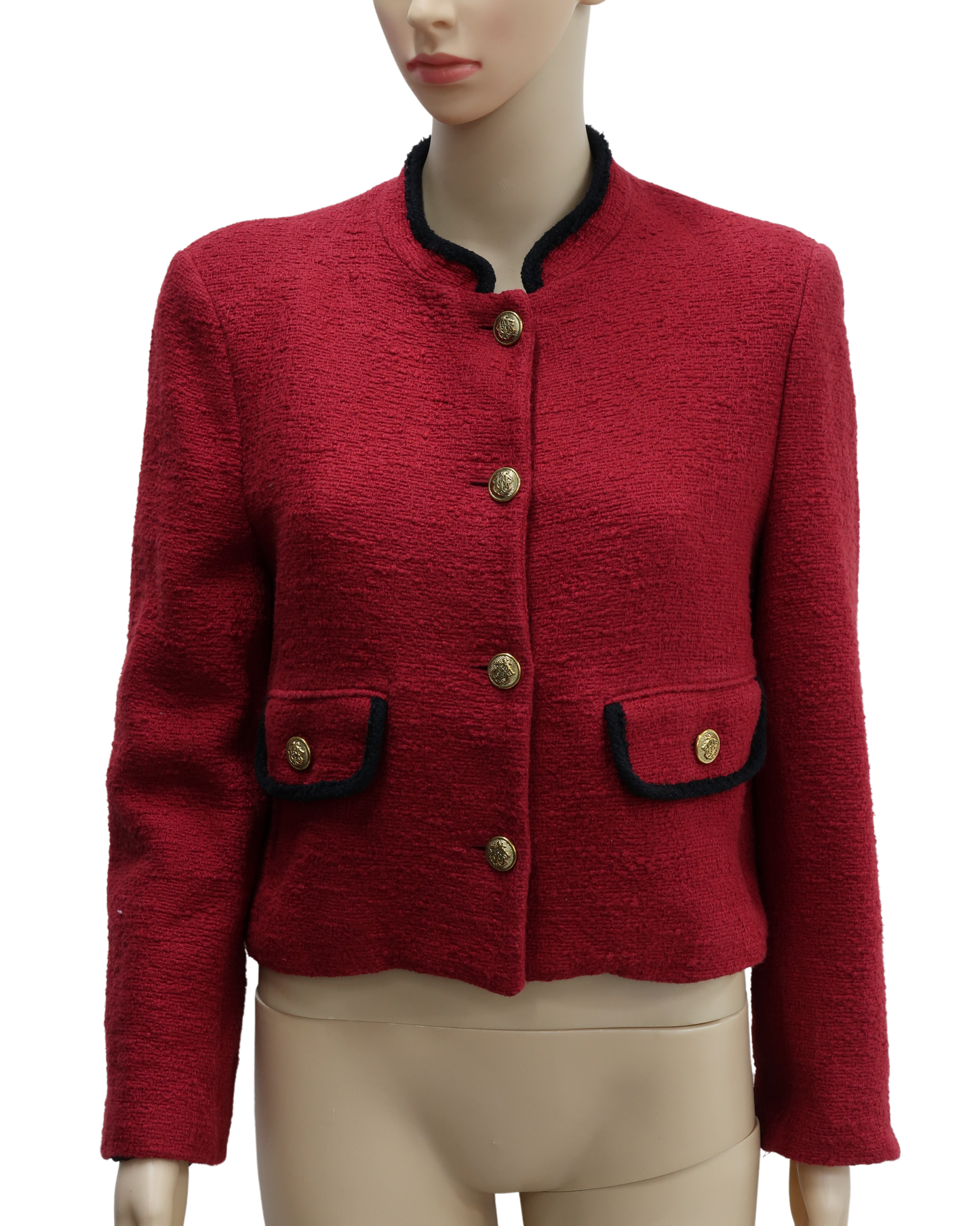 Blazer rouge à boutons dorés - Zara - L