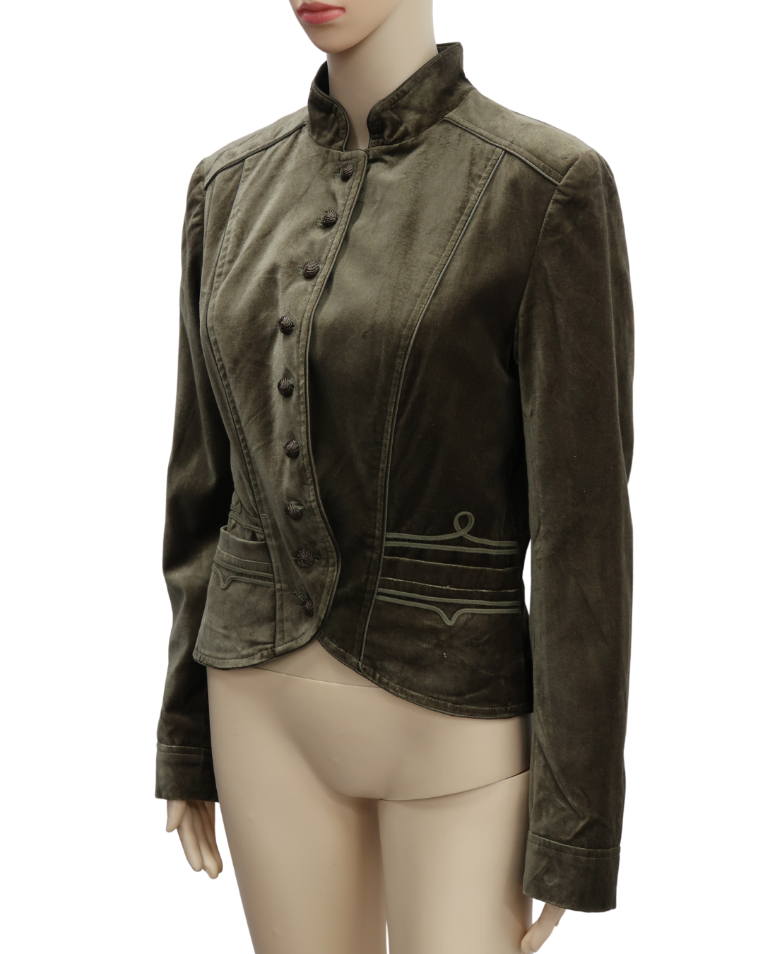 Veste en velour khaki - H&M - M