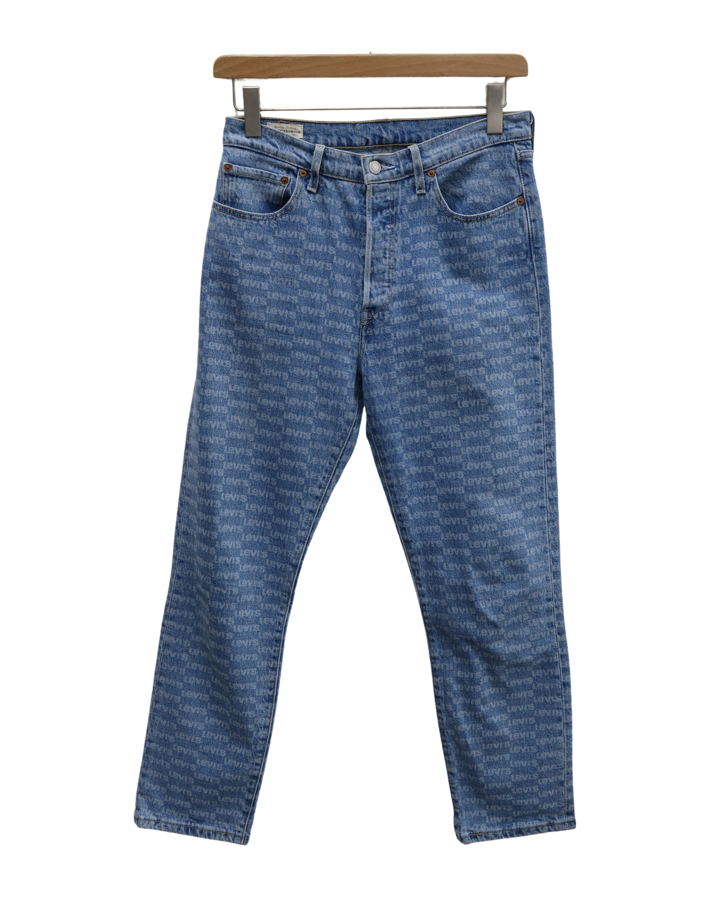 Jean coupe 501 bleu clair à motifs - Levi's - W29 L28