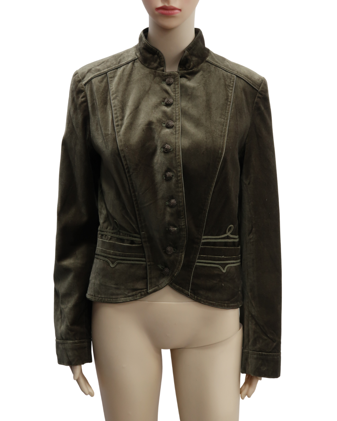 Veste en velour khaki - H&M - M