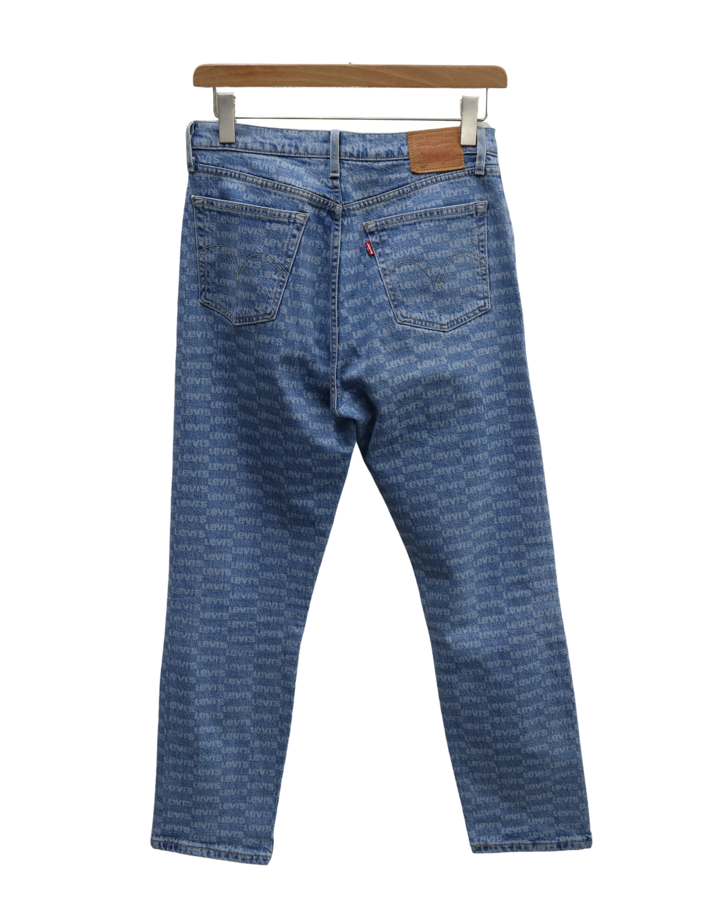 Jean coupe 501 bleu clair à motifs - Levi's - W29 L28