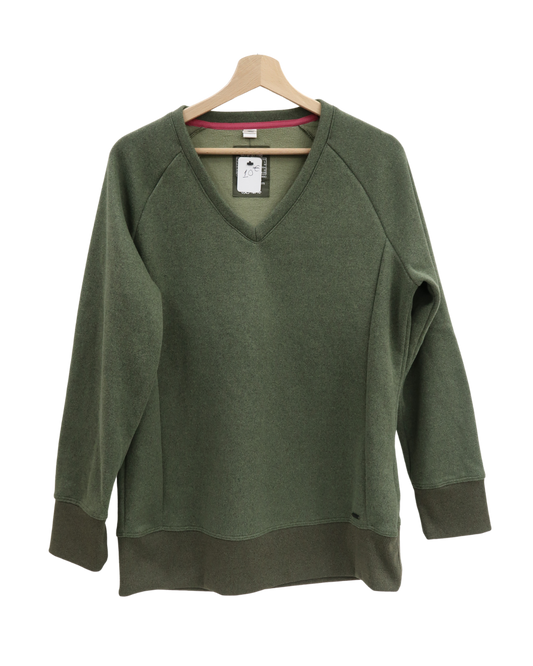 Pull col en V khaki - Quechua - L