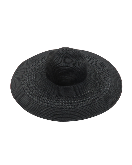 Chapeau en paille noir - New Look