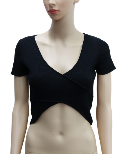 Crop top noir - Zara - S