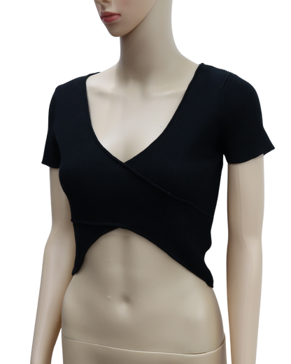 Crop top noir - Zara - S