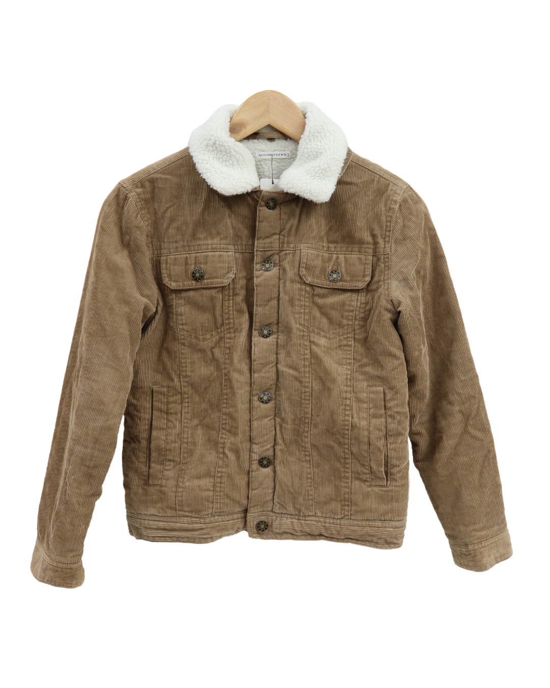 Veste camel avec moumoute blanche - Monoprix - 12 ans - 141/152cm - Garçon