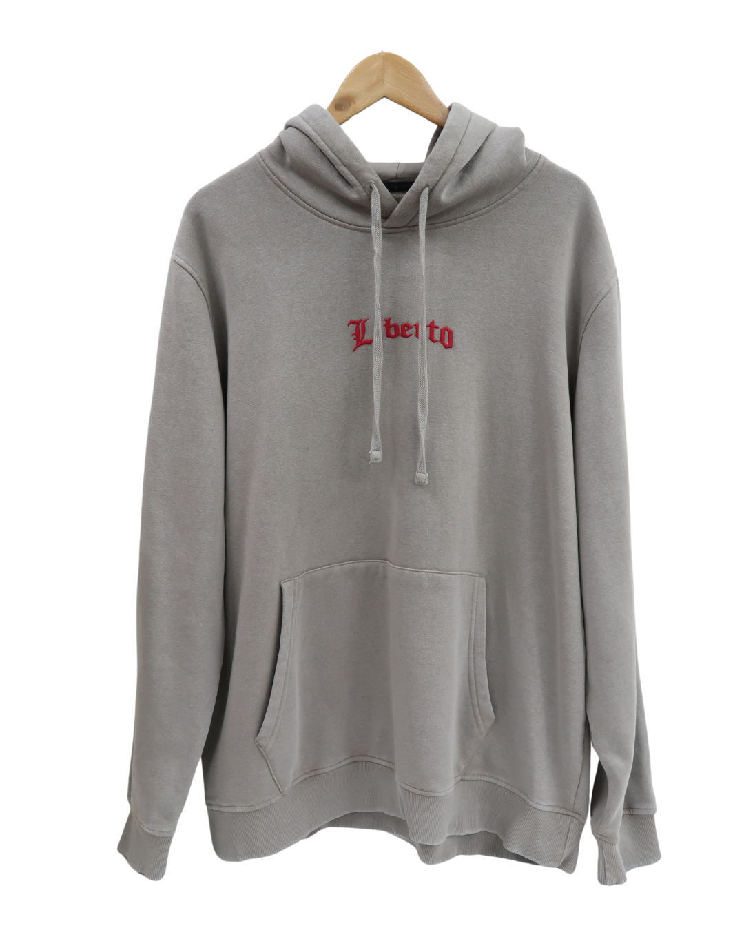 Sweat à capuche gris et rouge - Liberto - XXL