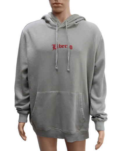 Sweat à capuche gris et rouge - Liberto - XXL