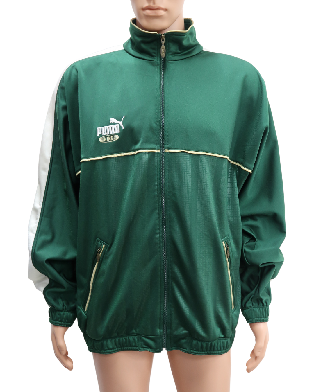 Veste vintage de jogging verte - Puma - L