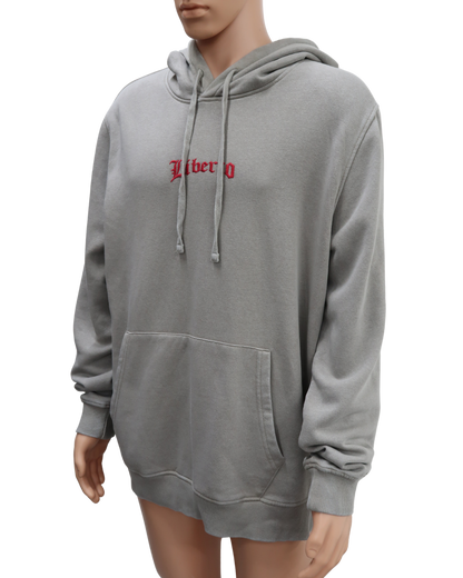 Sweat à capuche gris et rouge - Liberto - XXL