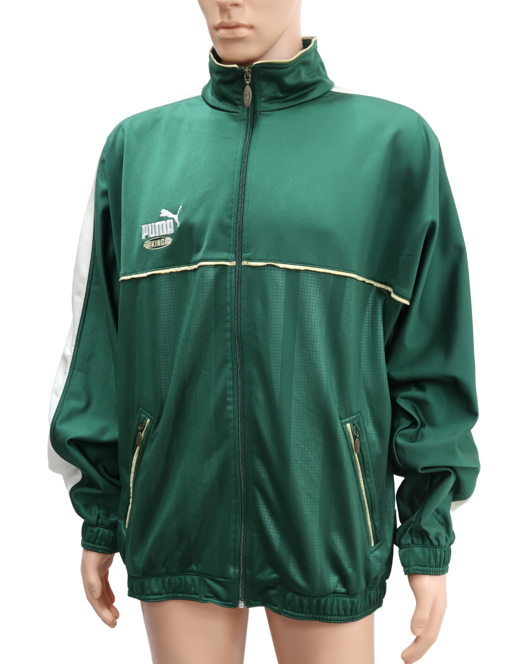 Veste vintage de jogging verte - Puma - L