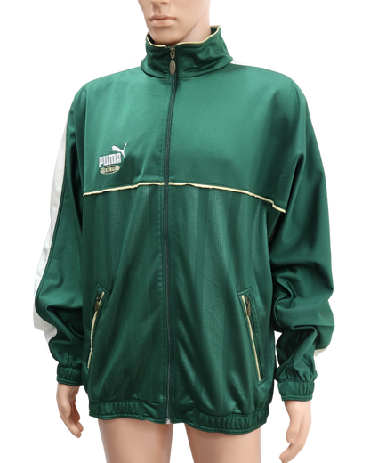 Veste vintage de jogging verte - Puma - L