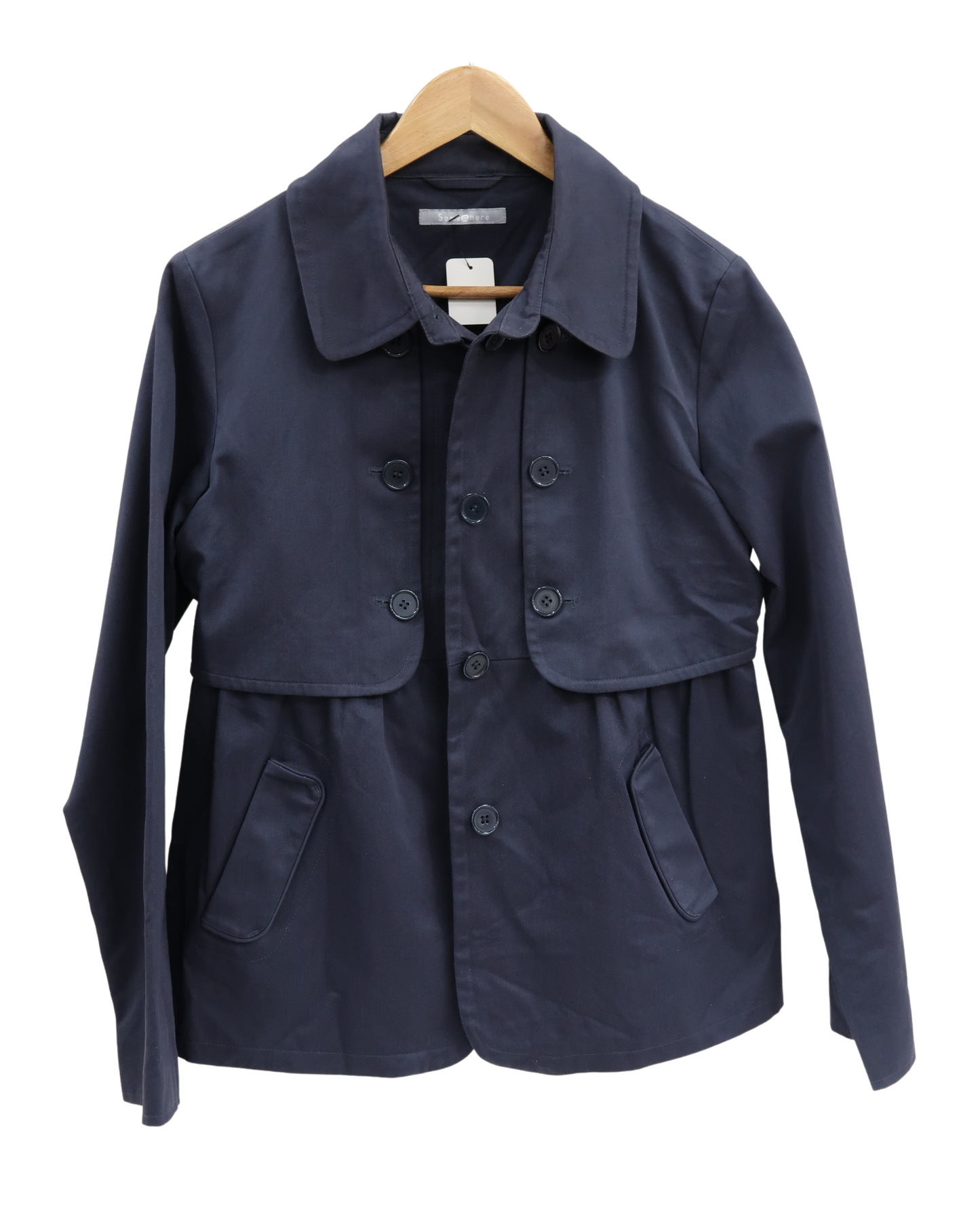 Manteau bleu marine/gris - Somewhere - L