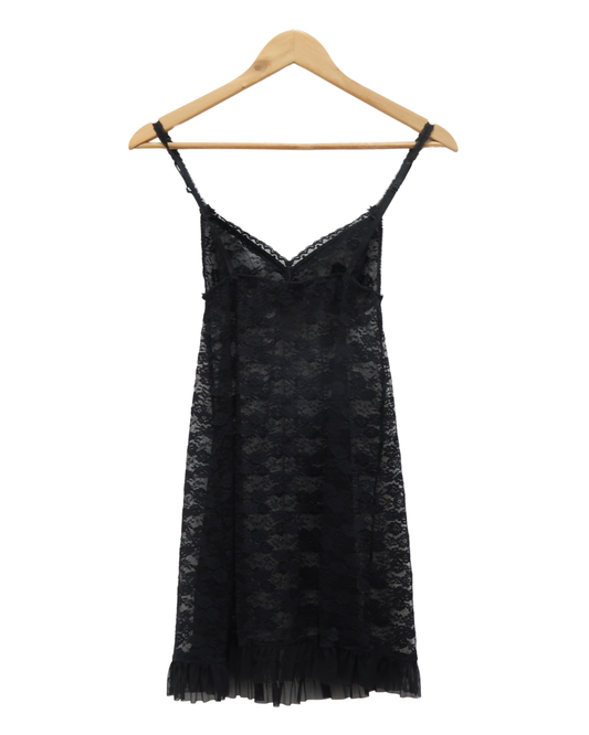 Robe en dentelle noire - H&M - S