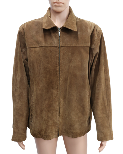 Manteau en daim marron clair - Biaggini - L/XL