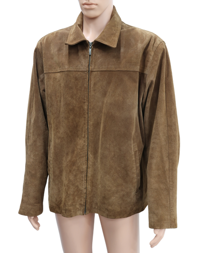 Manteau en daim marron clair - Biaggini - L/XL