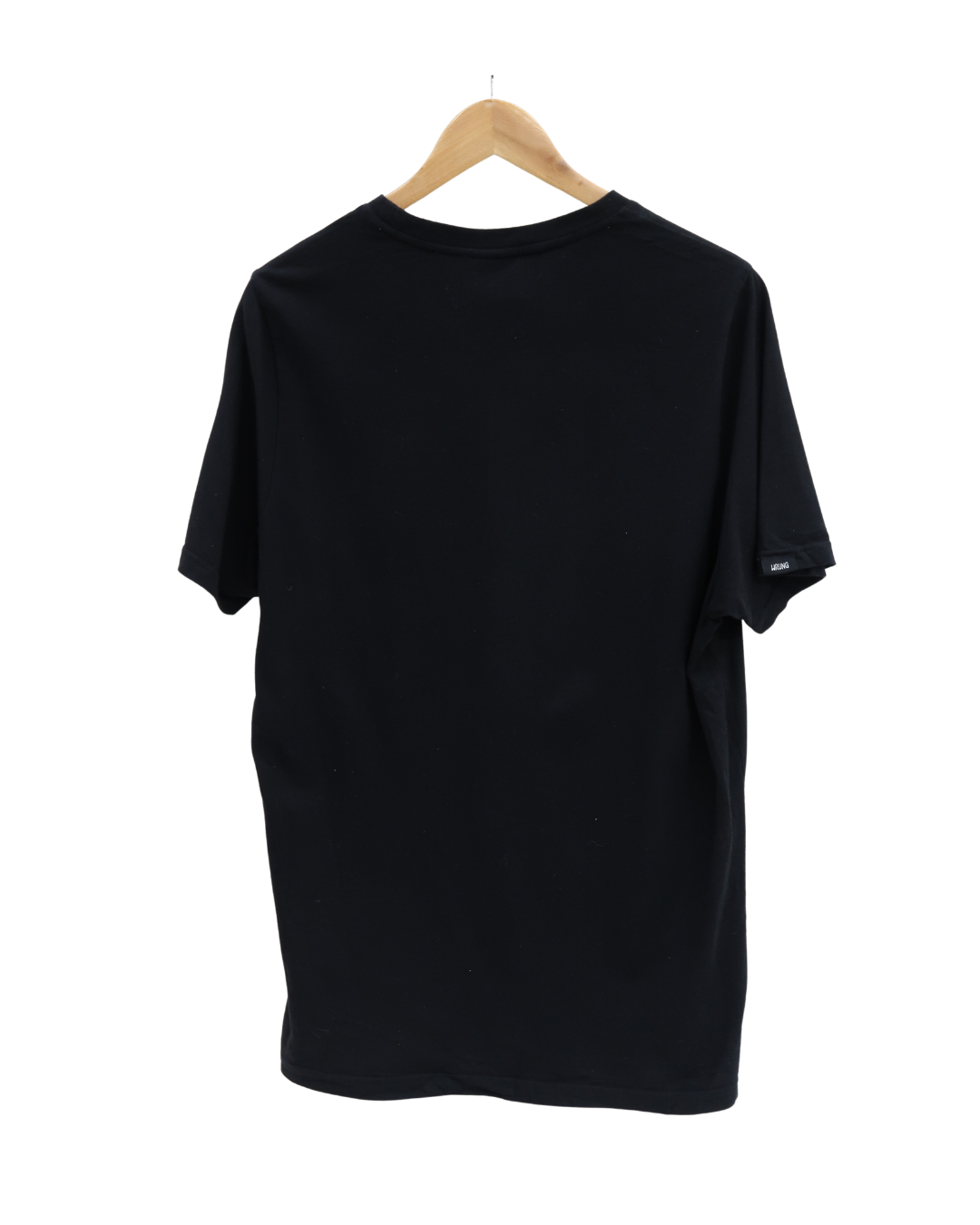 T-shirt noir à flocage blanc - Wrung - XL